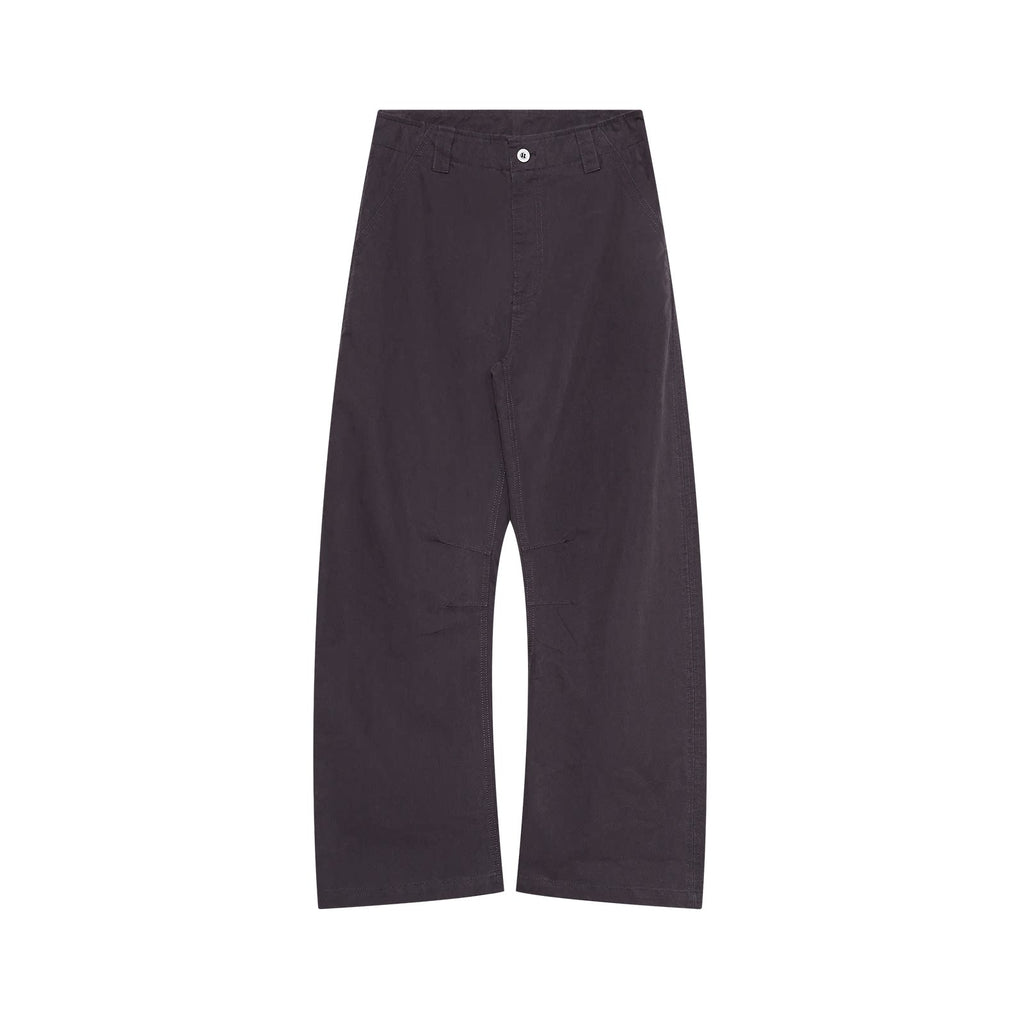 FUNKYFUN Washed Loose Curved-Blade Cargo Pants