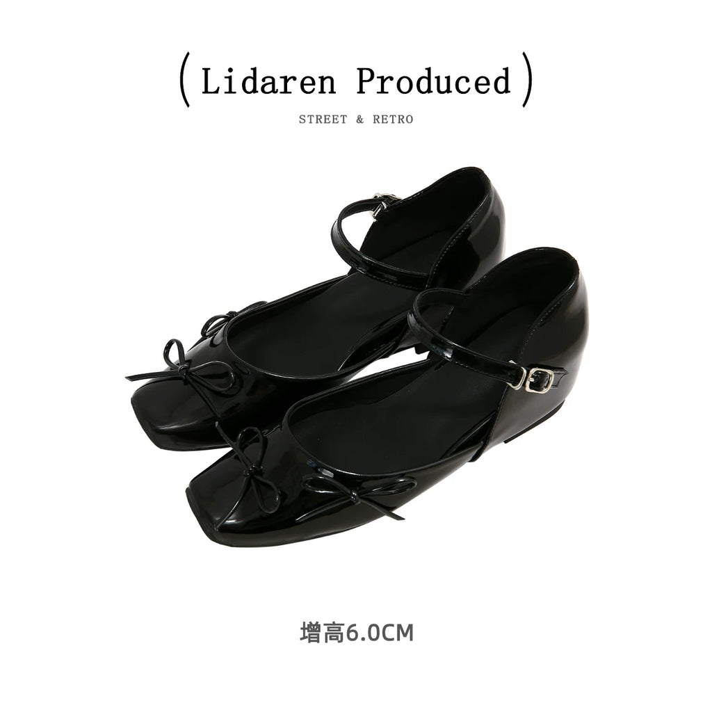 Lidaren Produced Patent Leather Square-Toe Mary Jane