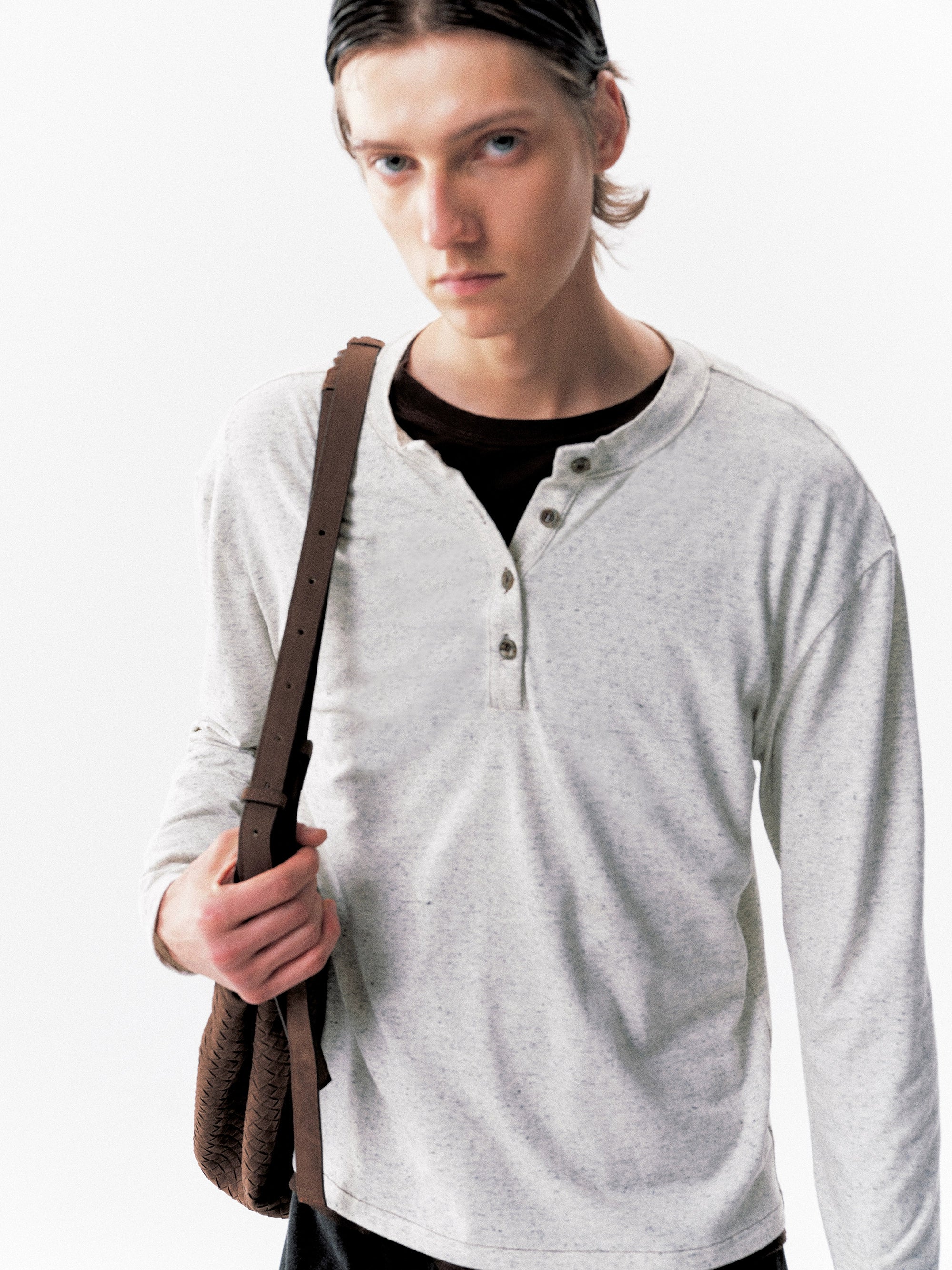 NOT UGLY Elastic Strike Line Slack Bottom Long Sleeve