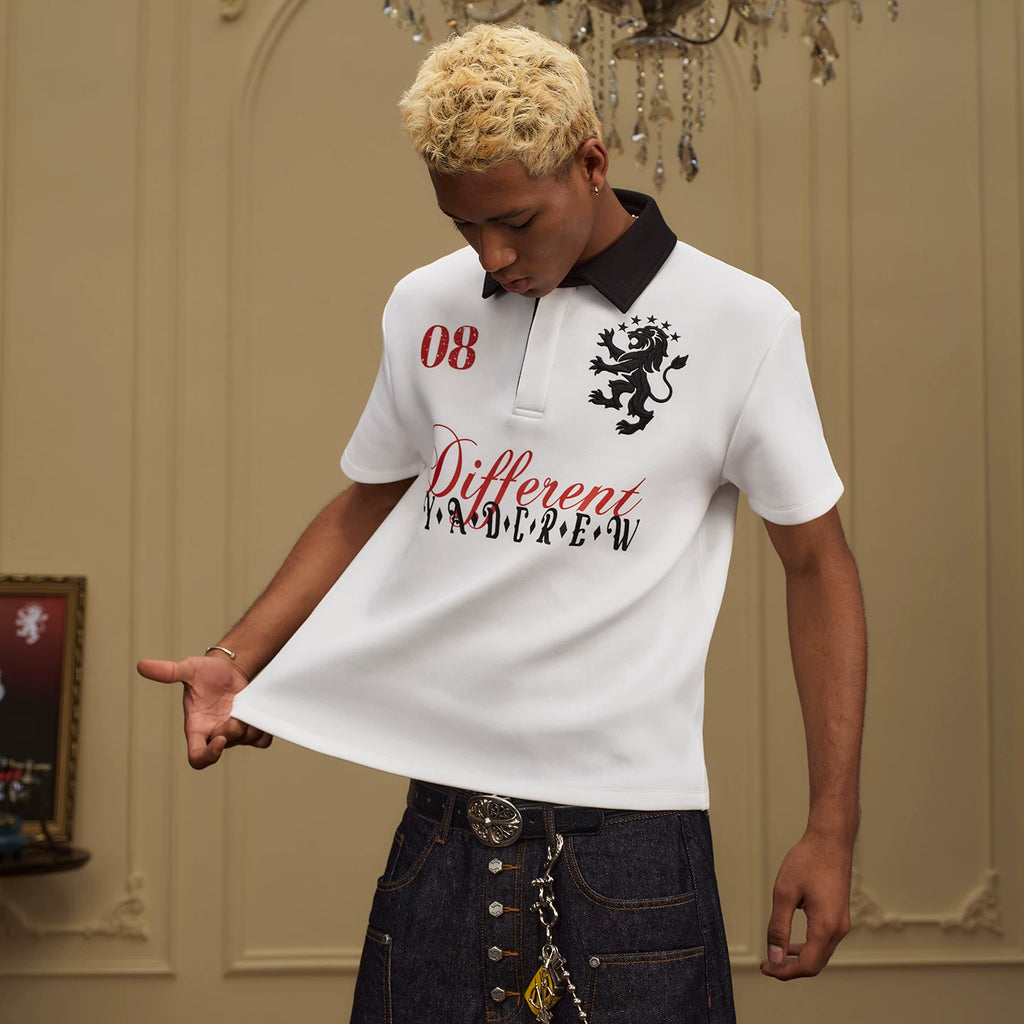 YADcrew Different 260g Moisture-Wicking Loose Polo Shirt