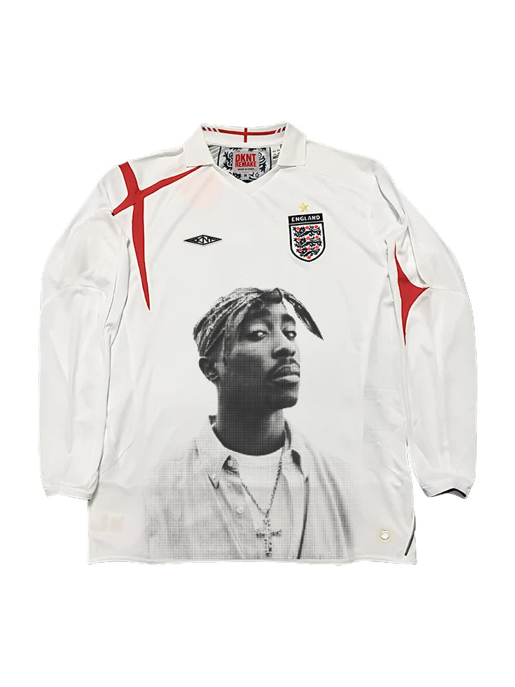REMAKE Portrait Print Casual Jersey Tee