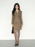 NEVA HU Waist Suit Woolen Jacket