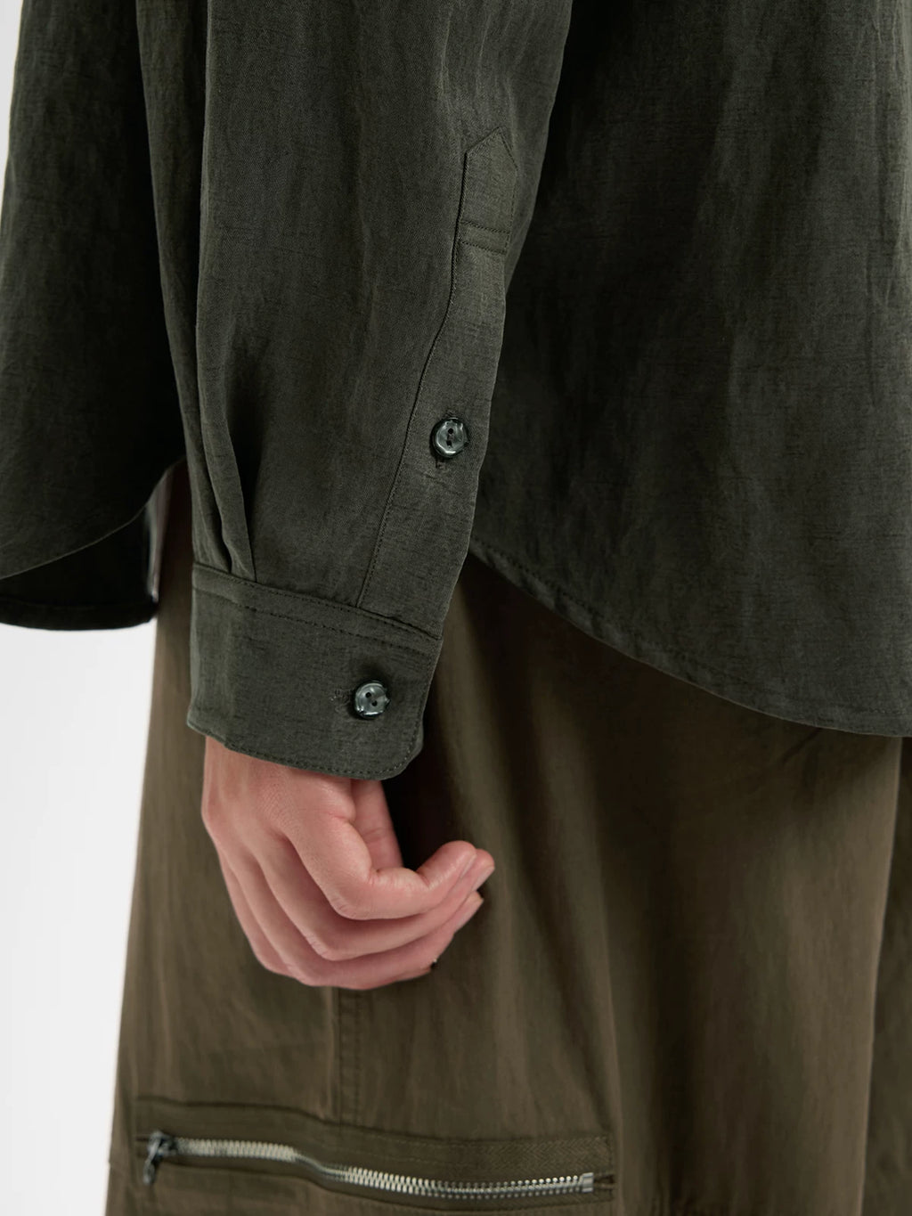 BUTTBILL Wrinkle-Resistant Relaxed Long-Sleeve Shirt