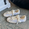 Lidaren Produced Leather Lace-Up Ballet Sneaker