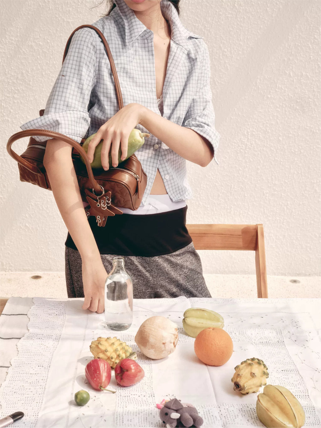 ECODAY Star Print Tote Bag One Shoulder Underarm Bag