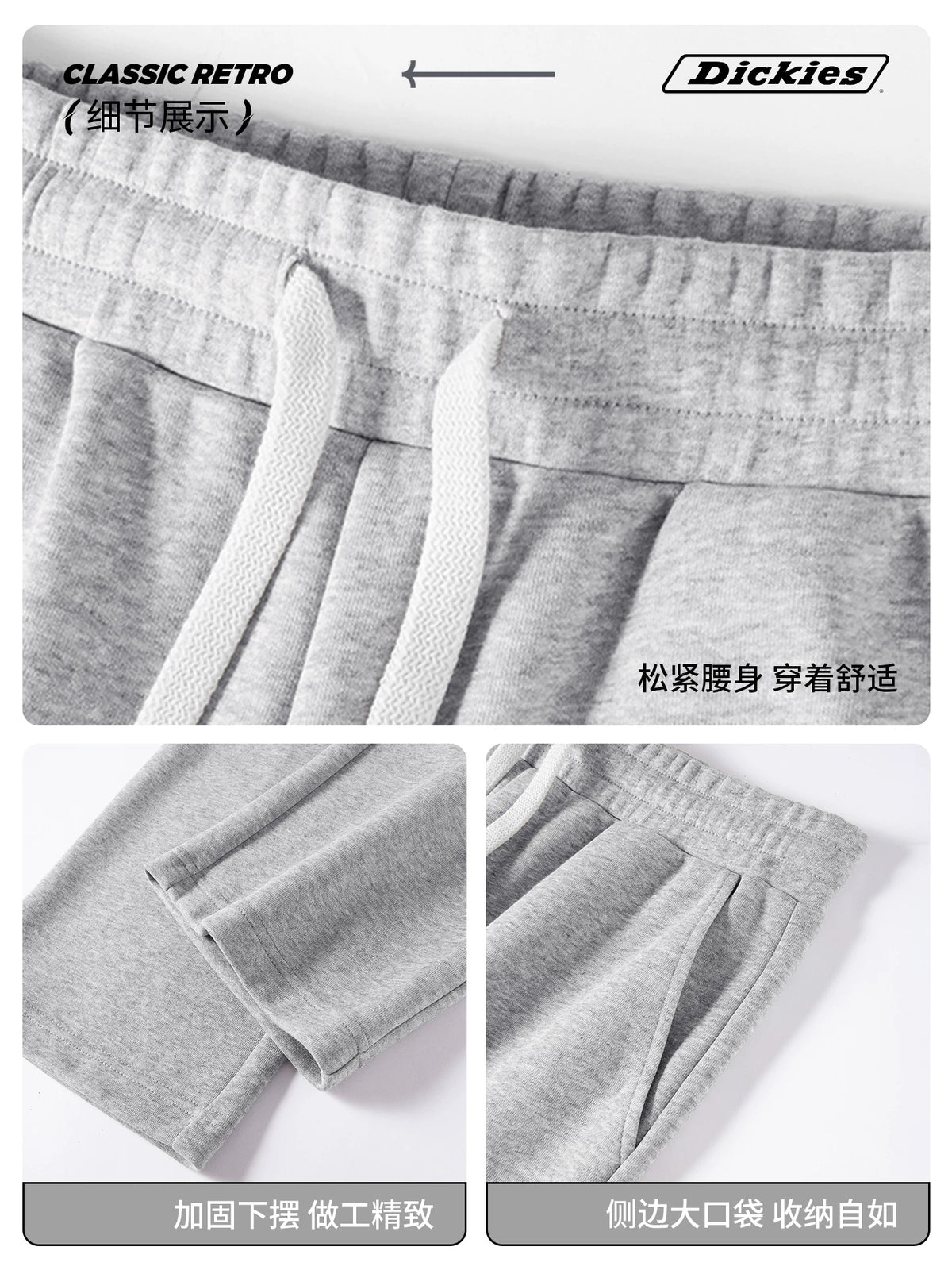 Dickies 400g Cotton Fleece Straight-Leg Sweatpants