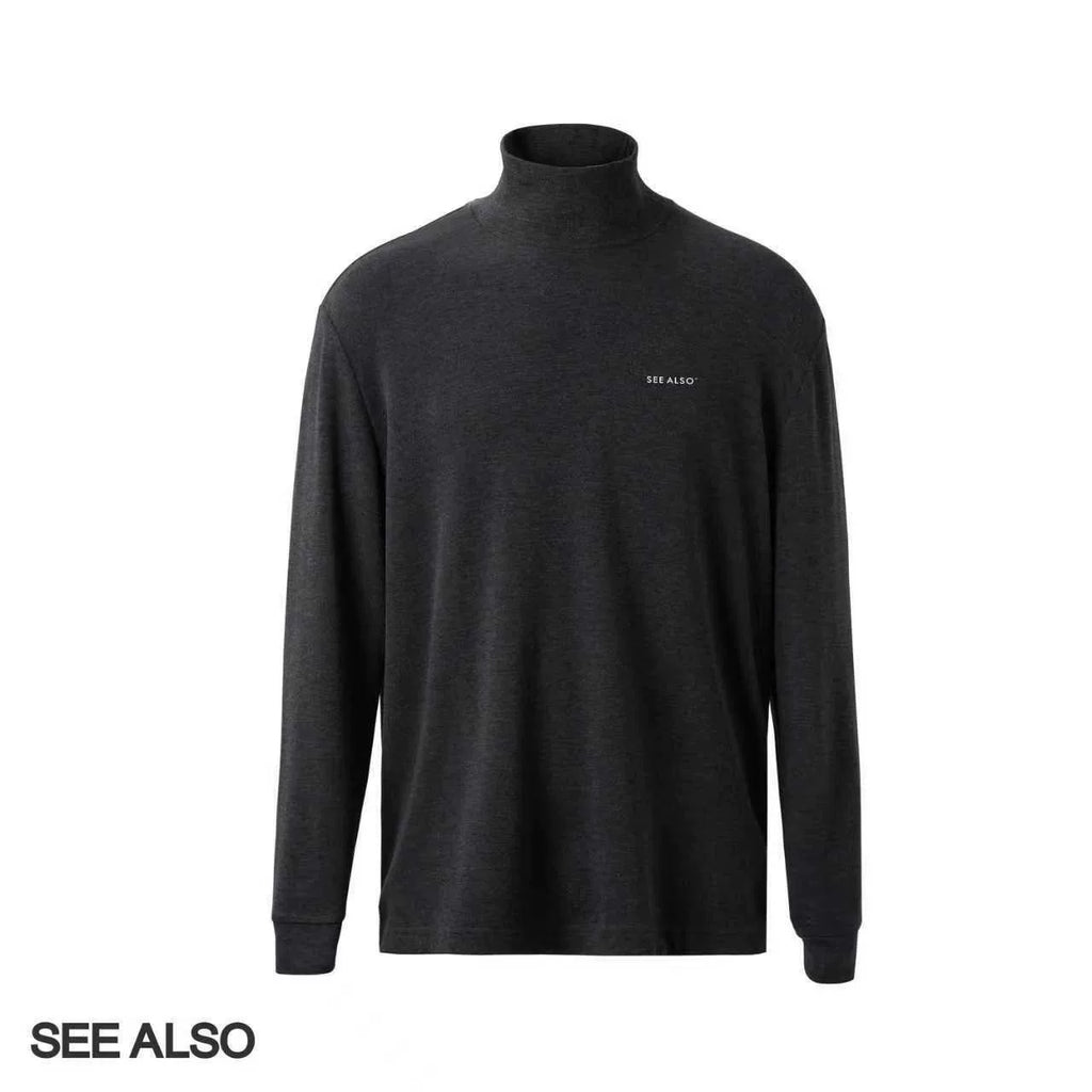 SEE ALSO Padded Velvet Thermal High-Neck Long-Sleeve Base Layer Shirt
