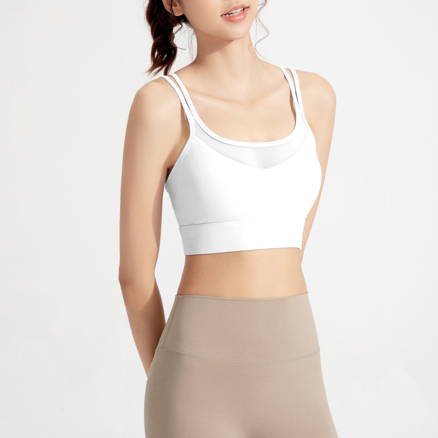 Athena Lulu Naked Sense Gathering Beautiful Back Traceless Cross Vest