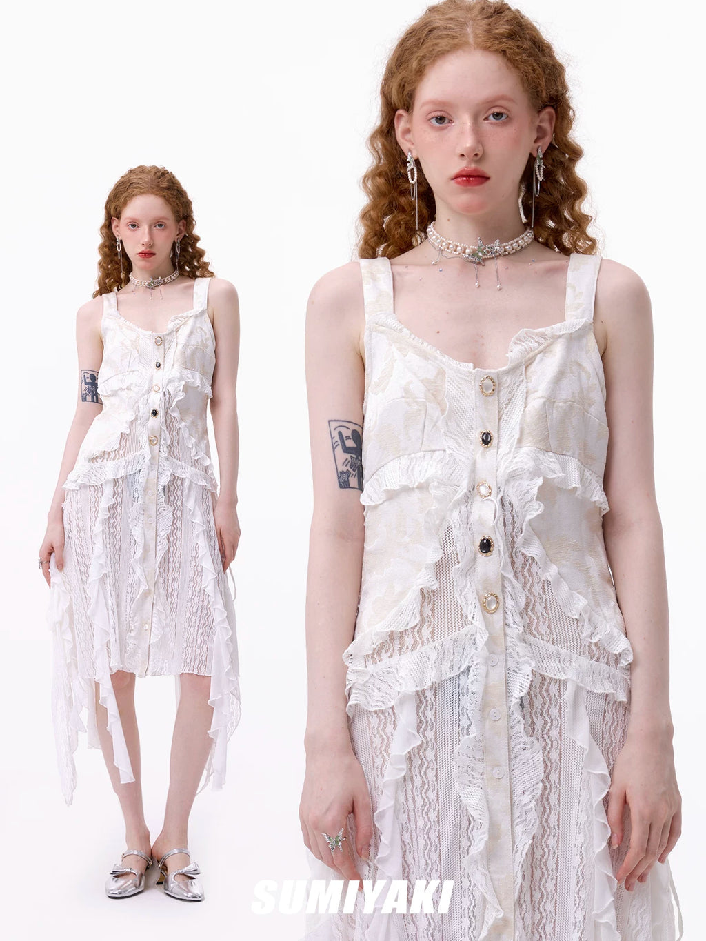 SUMIYAKI Butterfly Pearl Clavicle Chain