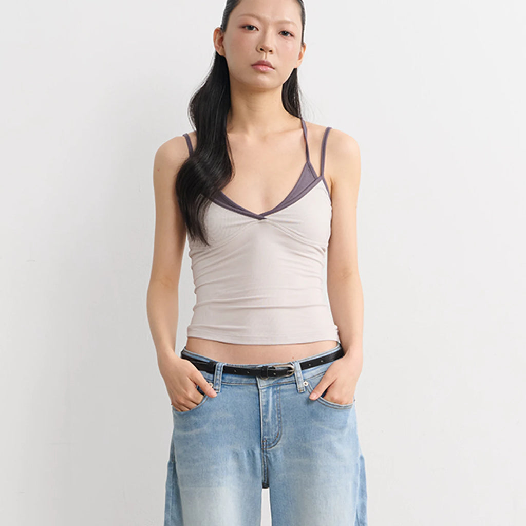 LINY LIBERTY 26SS Layered Slim Camisole Top