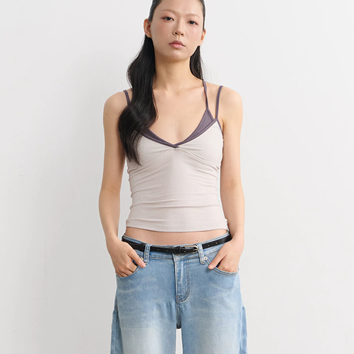LINY LIBERTY 26SS Layered Slim Camisole Top
