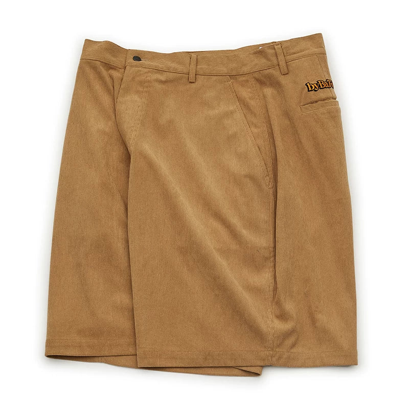 Battles Corduroy Embroidered Loose Shorts