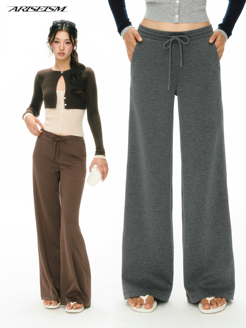 ARISEISM Straight-Leg Low-Rise Breathable Yoga Pants