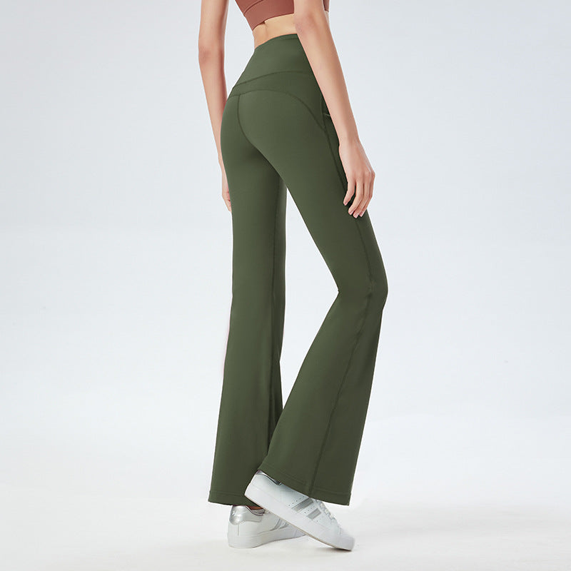 Athena Lulu Wide Leg High Waist Hip Lift Stretch Yoga Pants