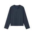 VLABMADE 100% Cotton 150g Breathable Cropped Long-Sleeve Tee