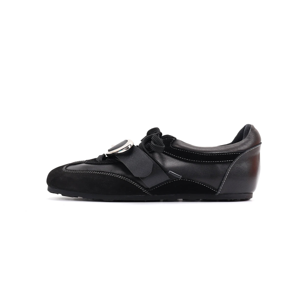 ASTHER Leather Lace-Up German Trainer Sneaker