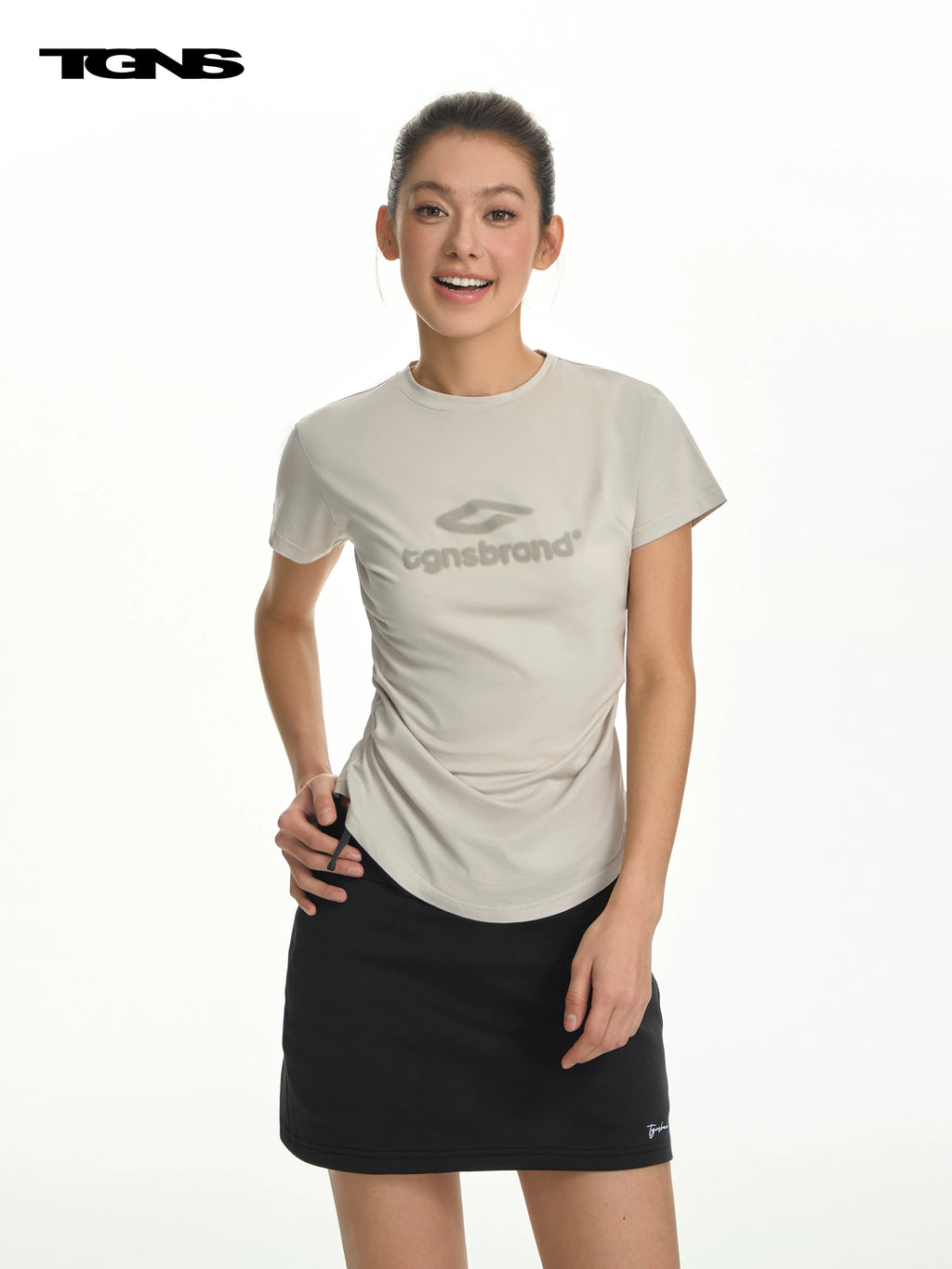 TGNS Cinched-Waist Breathable Fitted Tee