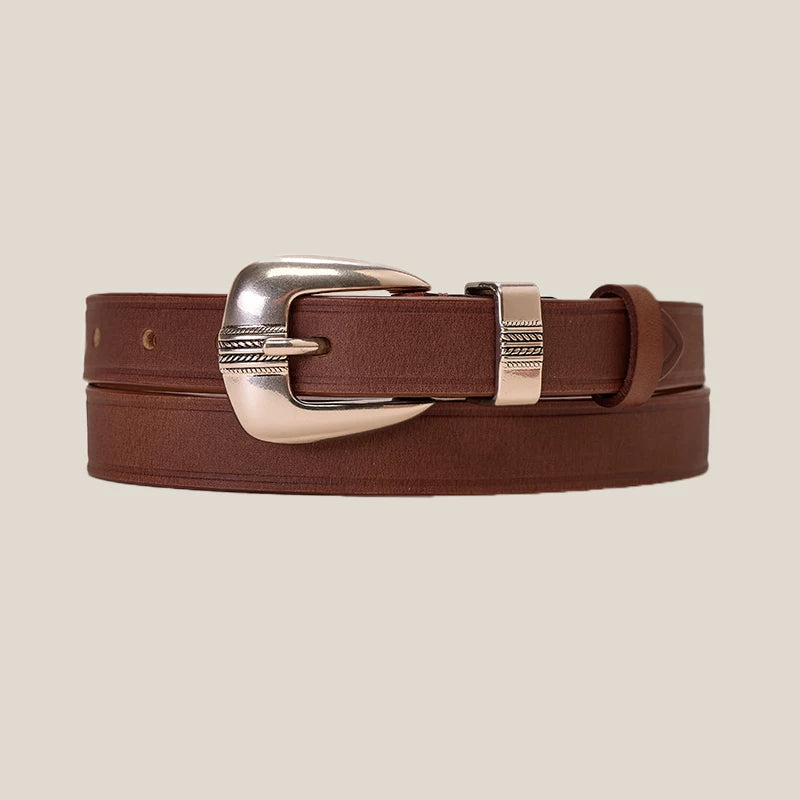 CULTUM Leather Vintage Pin Buckle Belt