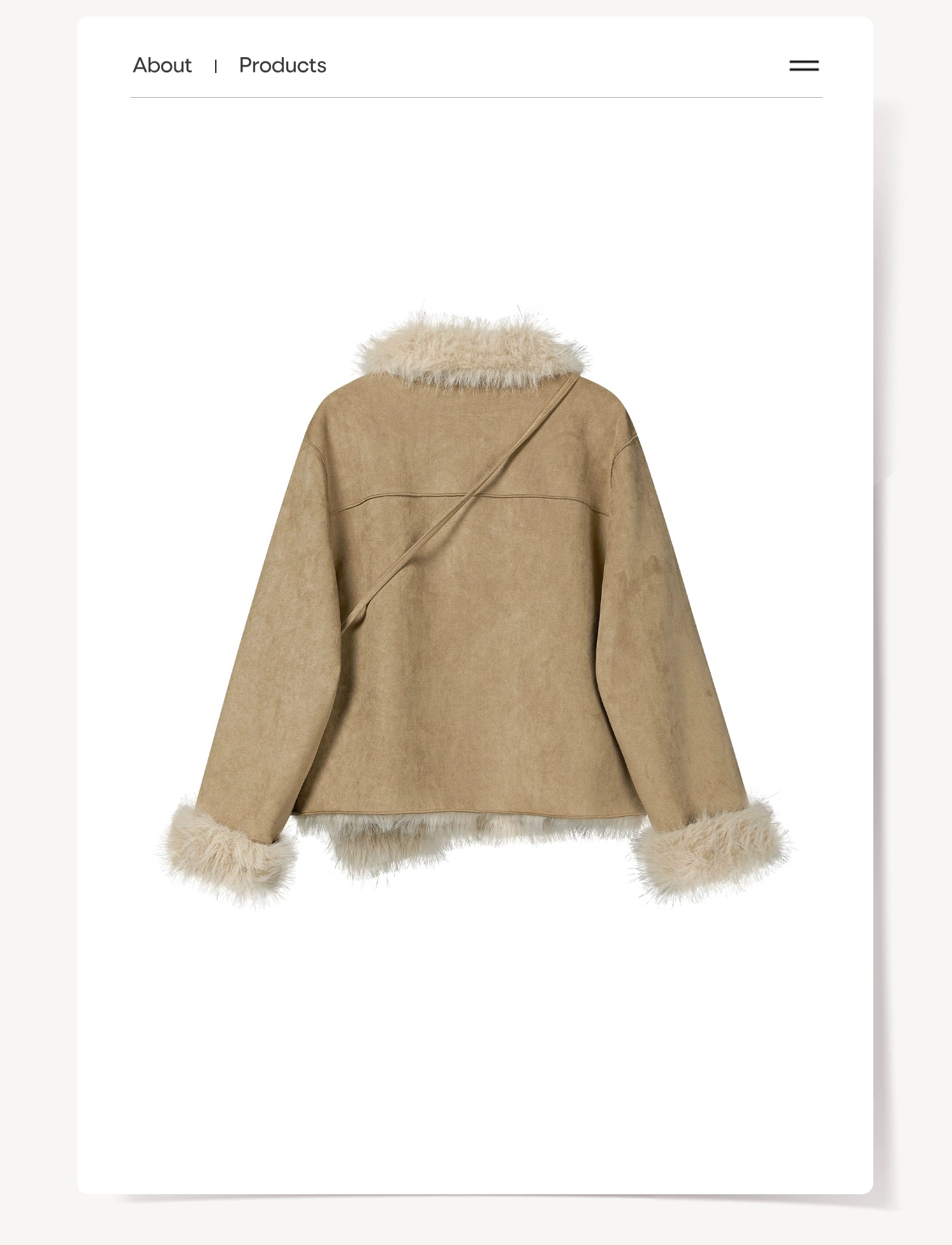 Cantonstory Vintage Korean Fur Integrated Plush Short Jacket