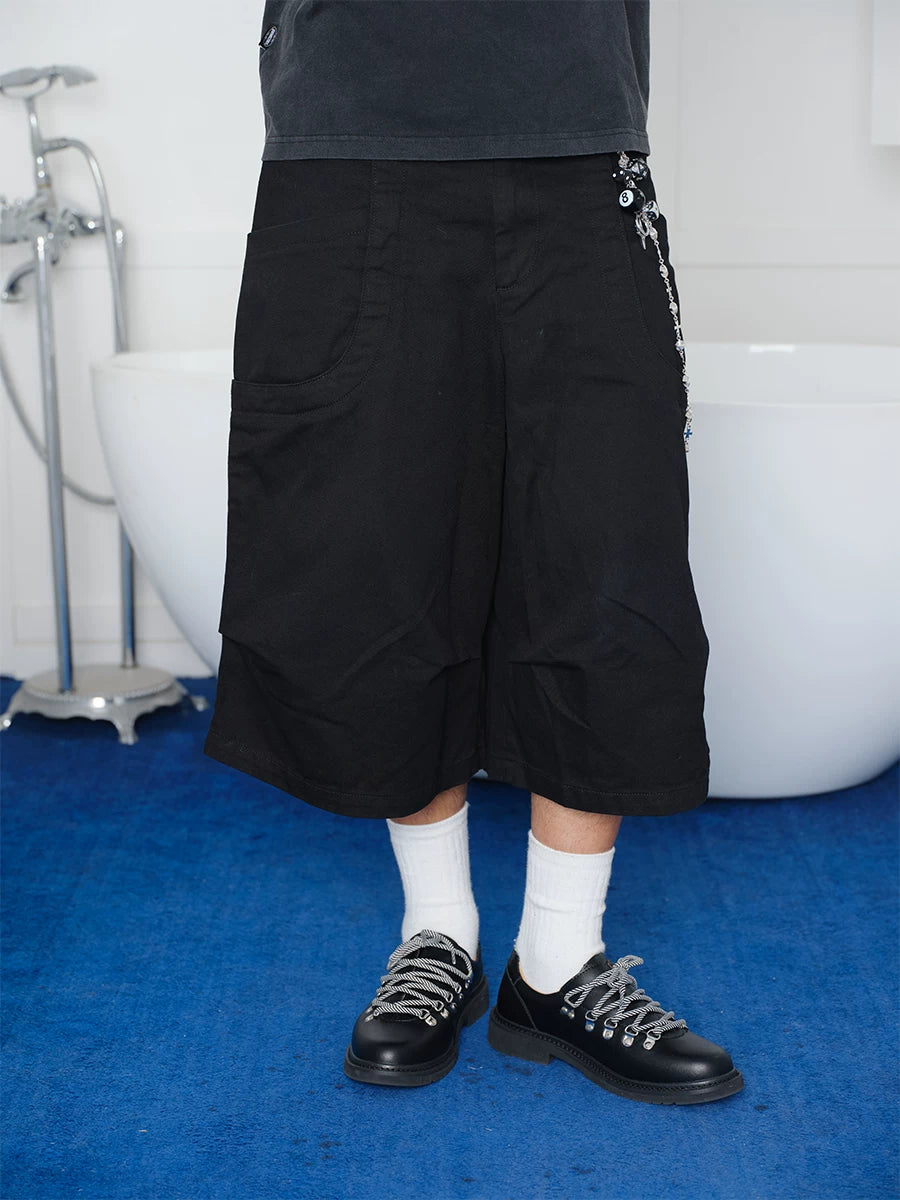 COMICTREE Camo Breathable Loose Straight-Leg Shorts