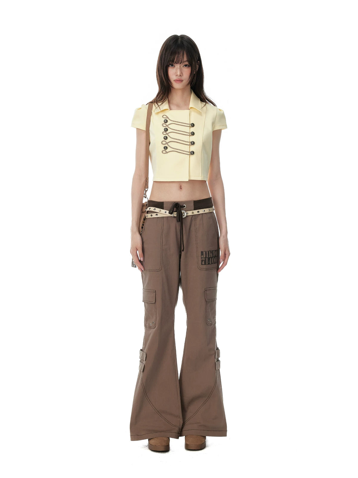 JIKOO Sicilian Whisper Breathable Cropped Shirt