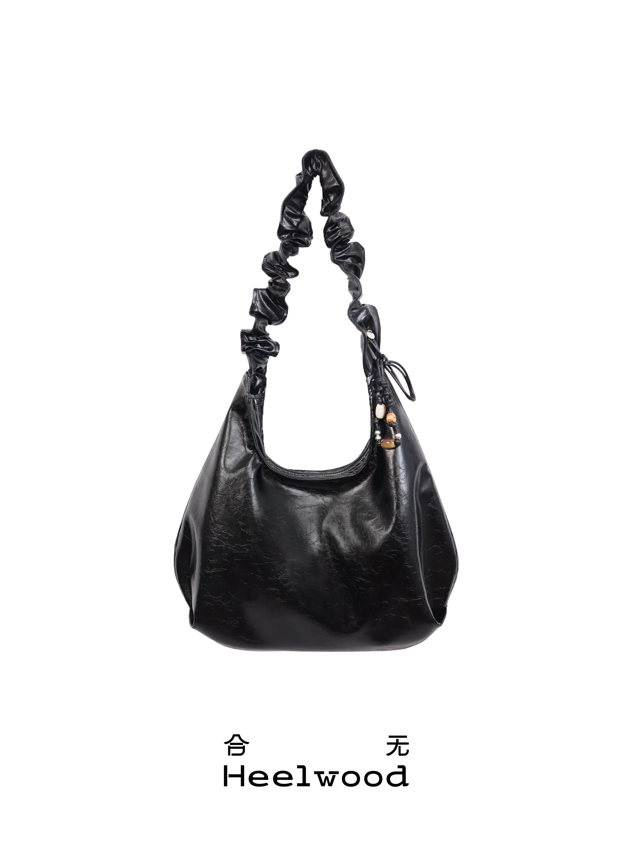 Heelwood Pleated Tote Shoulder Messenger Bag