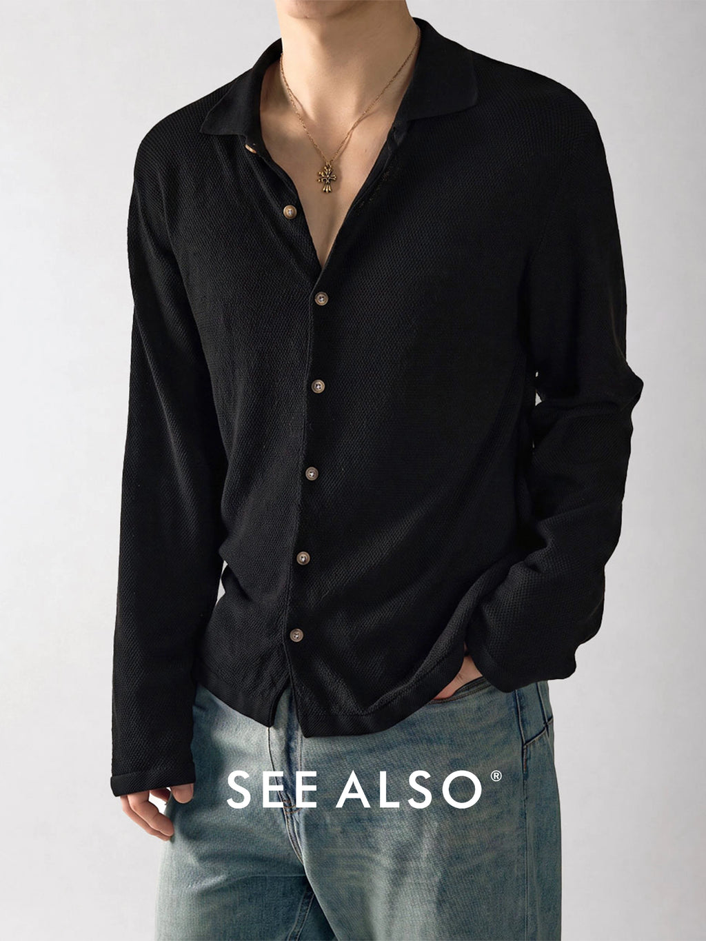 SEE ALSO Linen-Blend Breathable Relaxed Long-Sleeve Cardigan