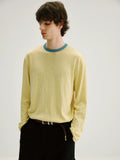 CARPEM Color-Block 400g Relaxed Long-Sleeve Tee
