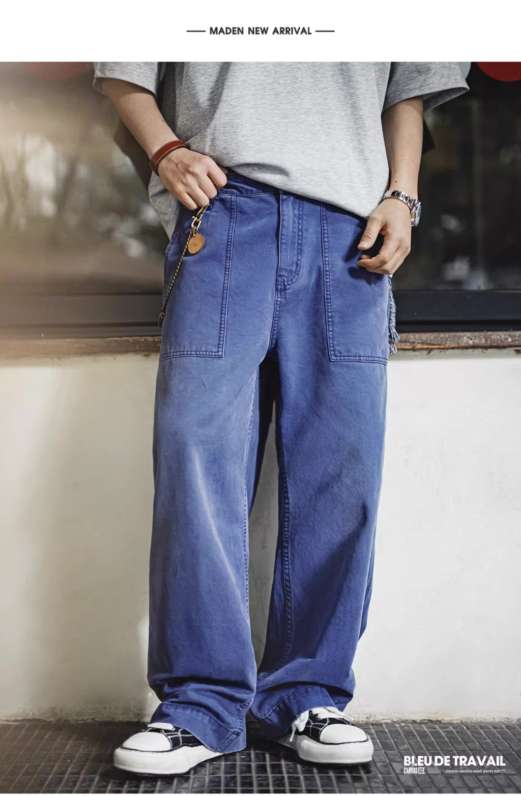 Madden Vintage Blue Vintage Slacks