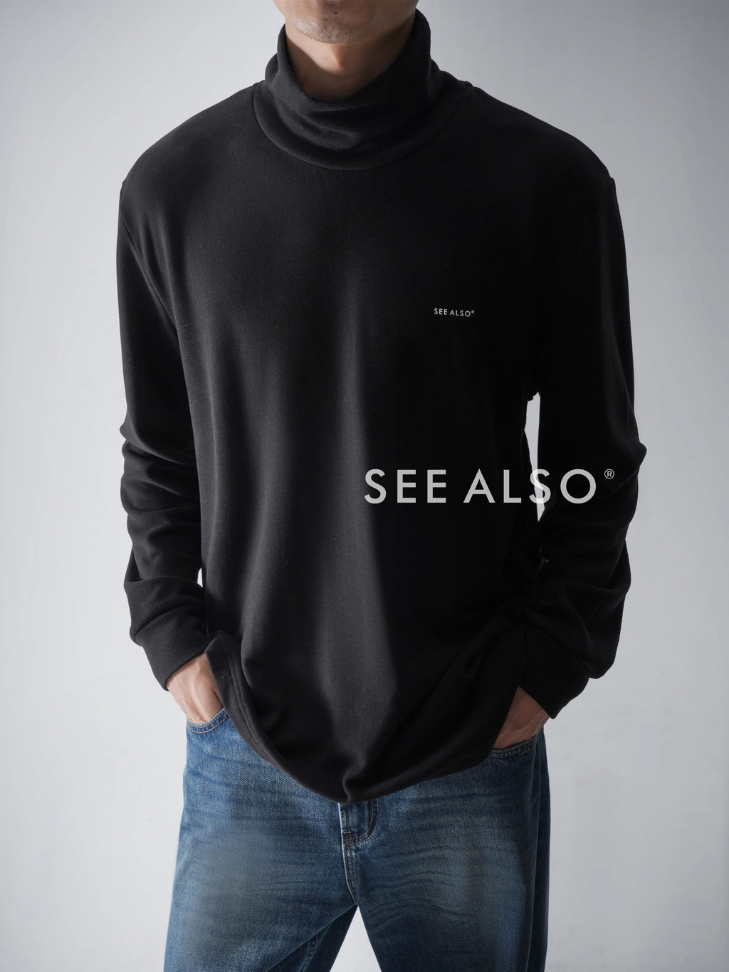 SEE ALSO Padded Velvet Thermal High-Neck Long-Sleeve Base Layer Shirt