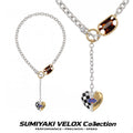 SUMIYAKI Gold-Plated Layered Heart Pendant Necklace