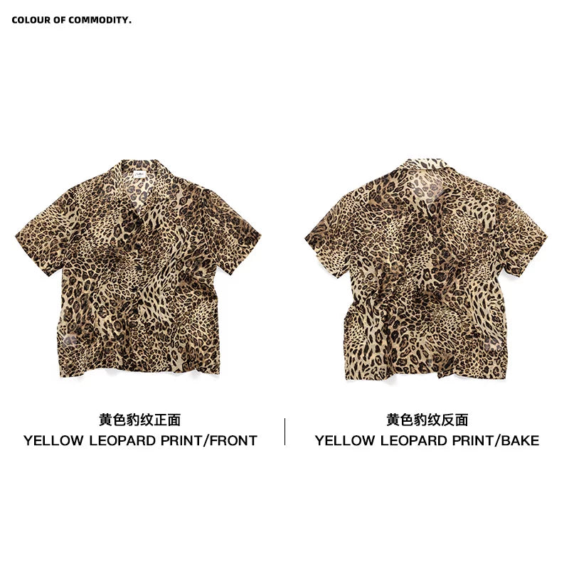 CoosRetro Leopard Print Breathable Loose Shirt