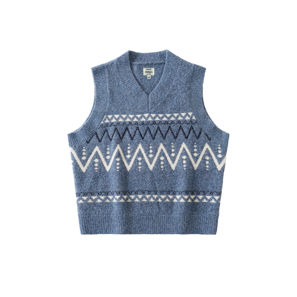 LR MADE Fair Isle Wool Blend Knit Vest