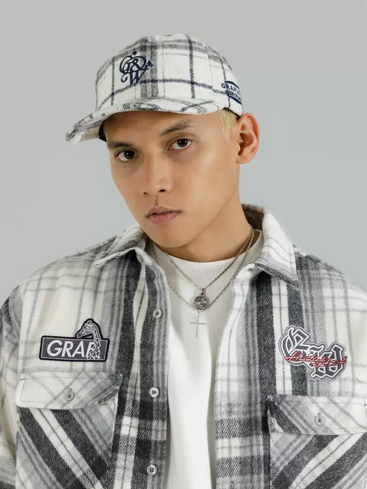 GRAF Vintage Plaid Embroidered Baseball Cap