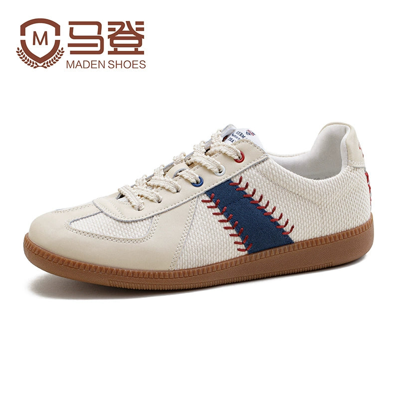 MADEN Lightweight Cow Suede Lace-Up Training Sneaker