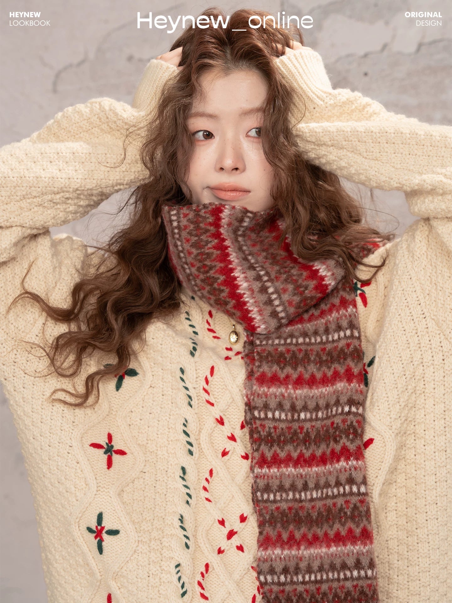 LOVEHEYNEW Temperament Retro Loose Lazy Sweater