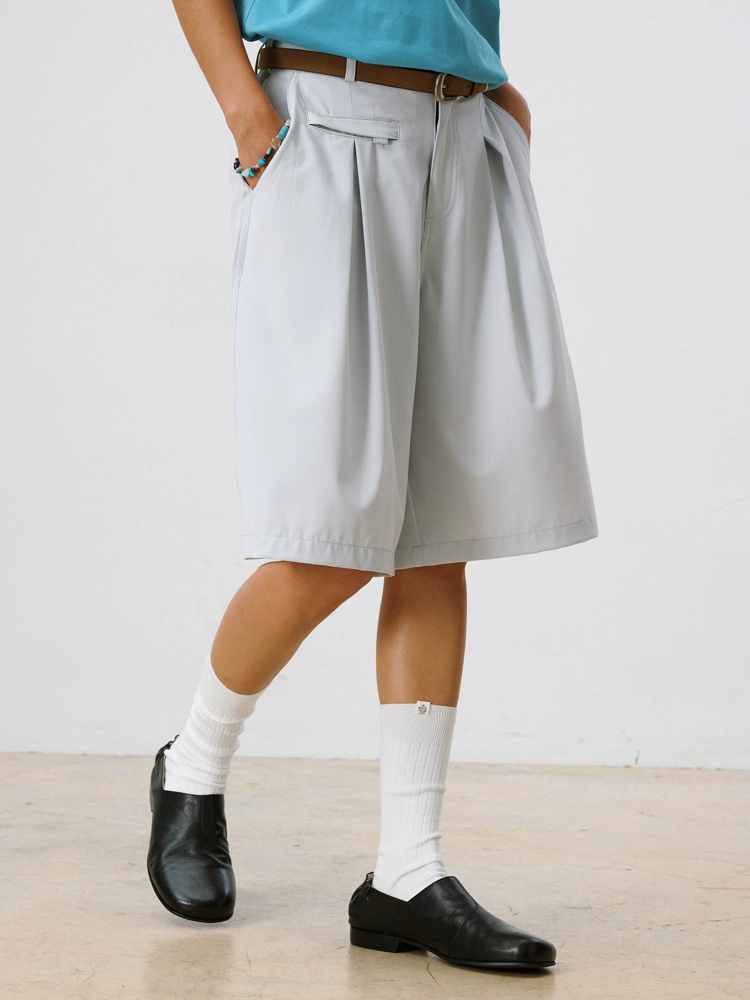 LR MADE 26SS 180G Cool-Touch Pleated Shorts