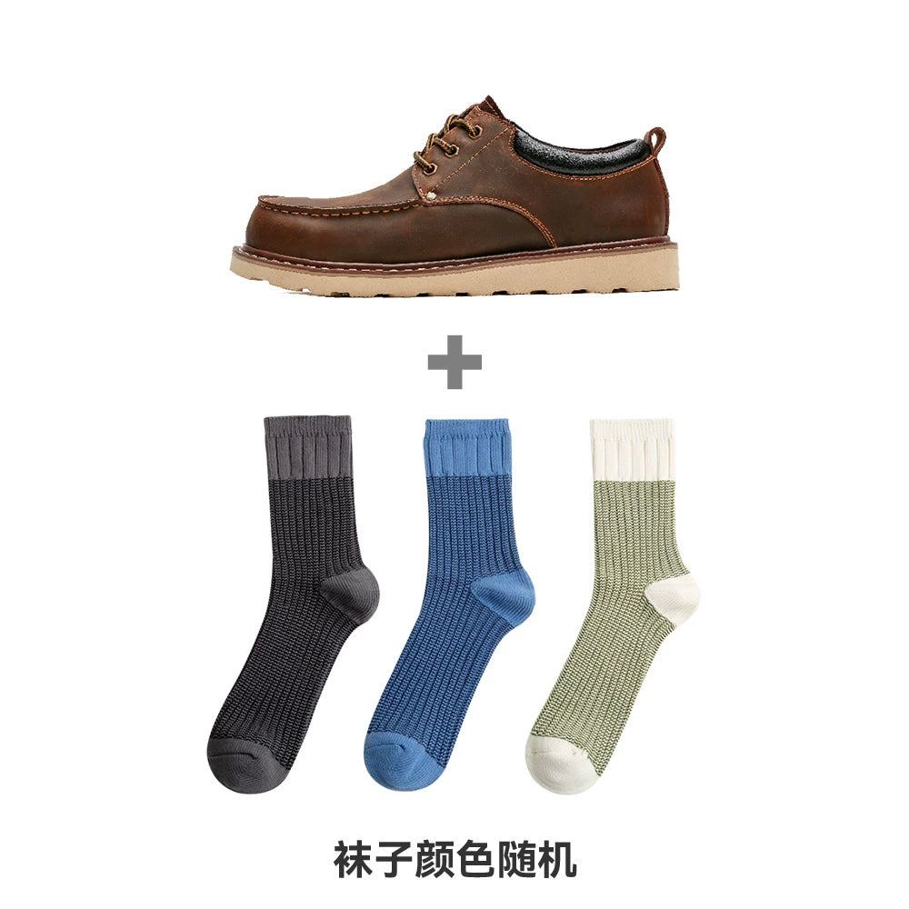 Madden tooling ow-top Martin leather Horse cowhide shoes