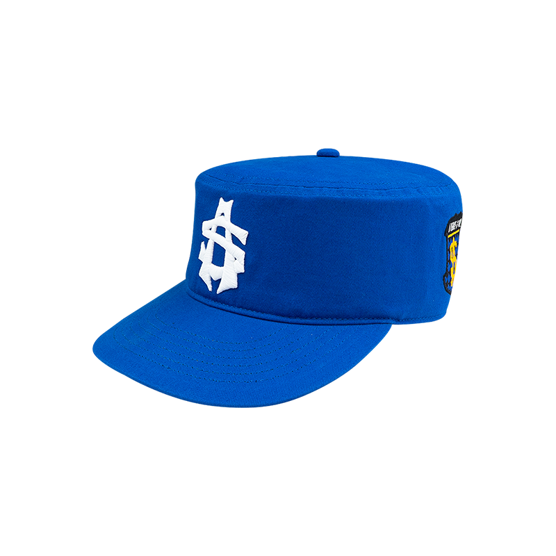 AVENUE&SON Cotton Embroidered Rhinestone Flat-Top Pillbox Hat