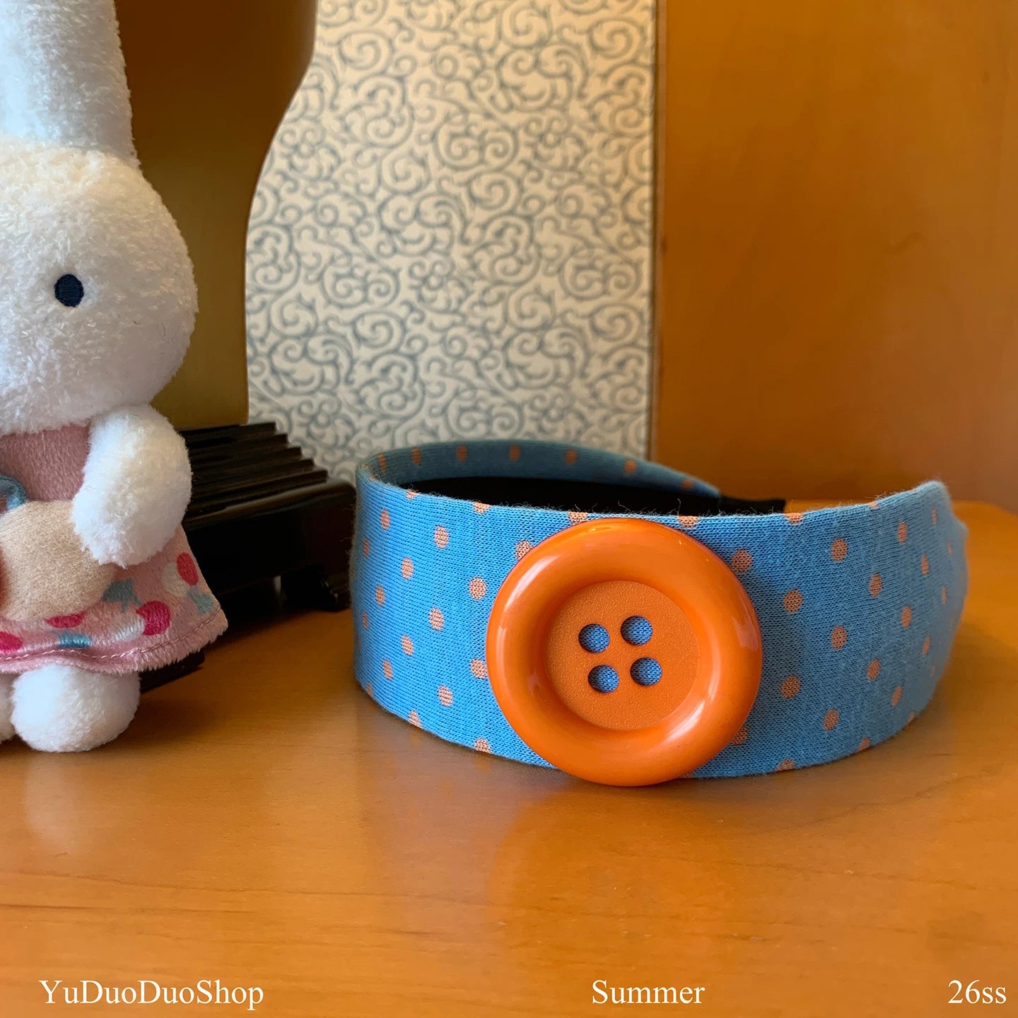 YuDuoDuo Polka Dot Star Accent Headband
