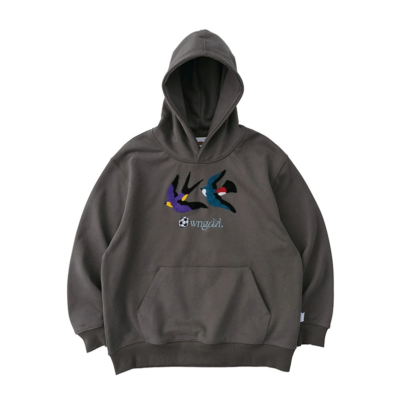 Battles Oolong Ball Double Bird Towel Embroidered Hooded Sweater