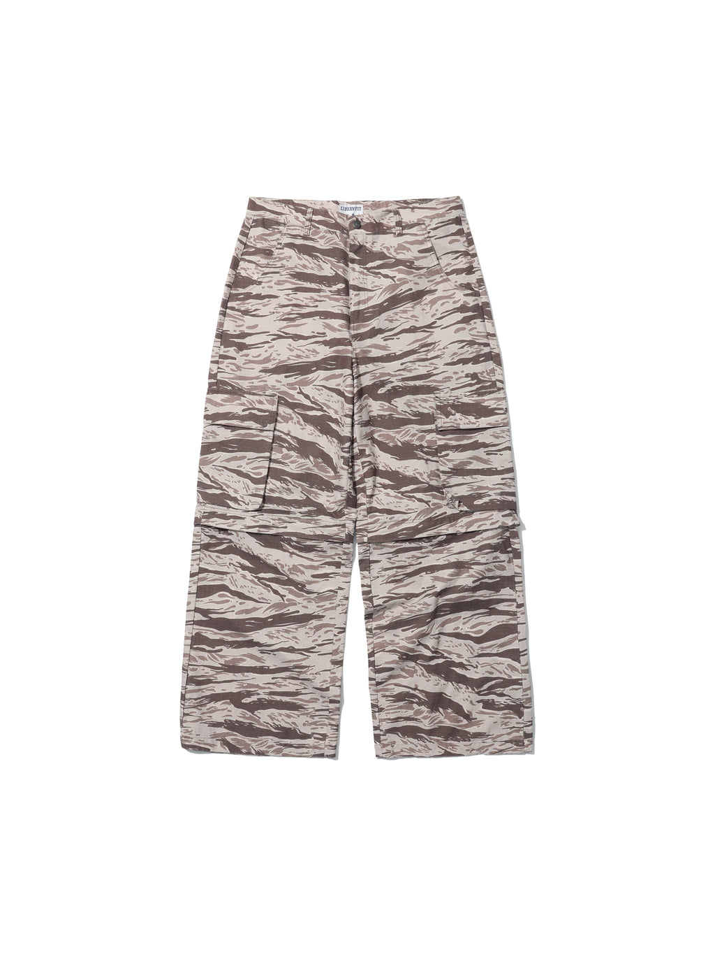 LIBERAFIT Tiger Pattern Camouflage Multi-stage Removable Tooling Shorts