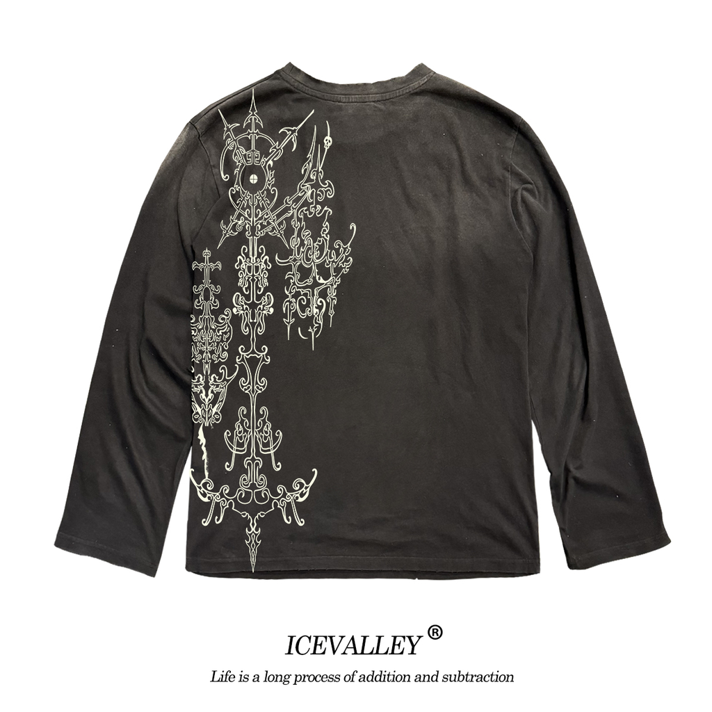 Wang Youbing Studio! Angels 260g 100% Cotton Long Sleeve Tee