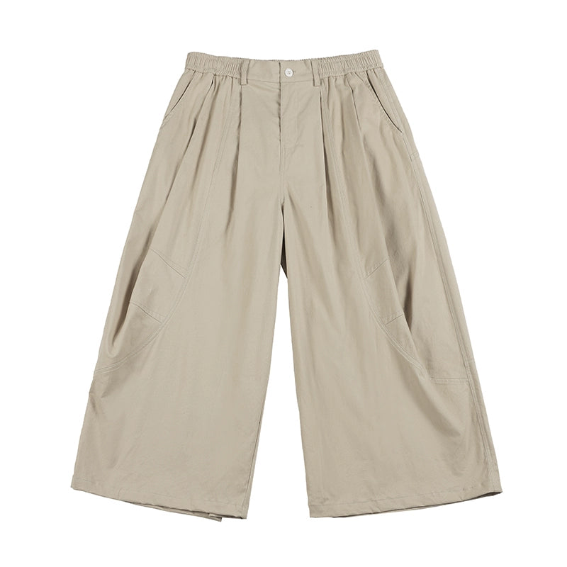 NOEARS Loose and Thin Straight Retro Eight-point Pants