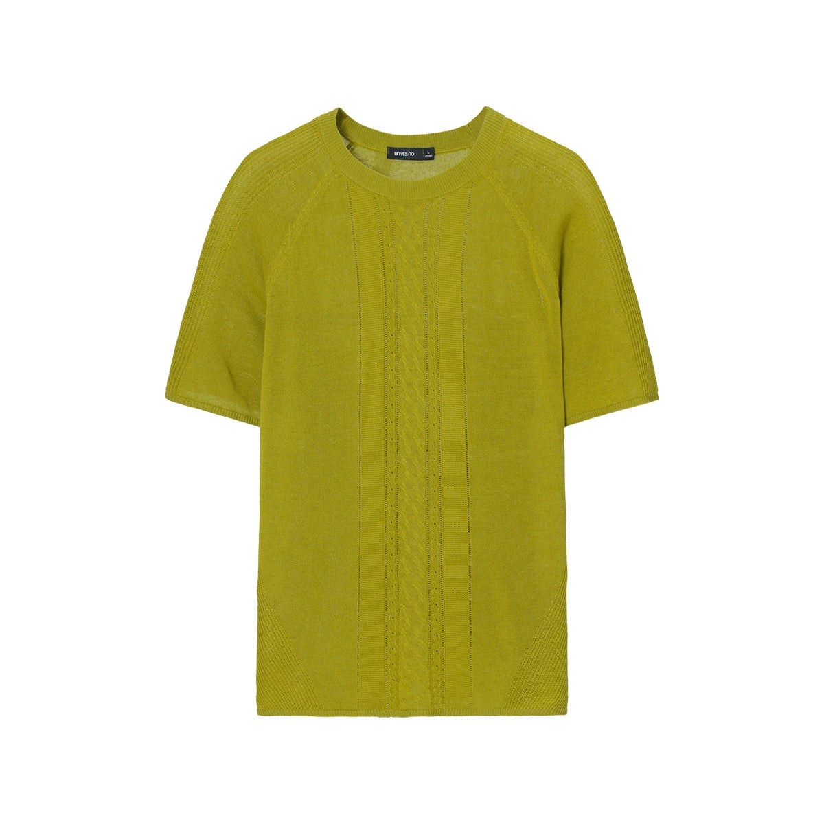 Unvesno Breathable Linen Blend Oversized Knit Top