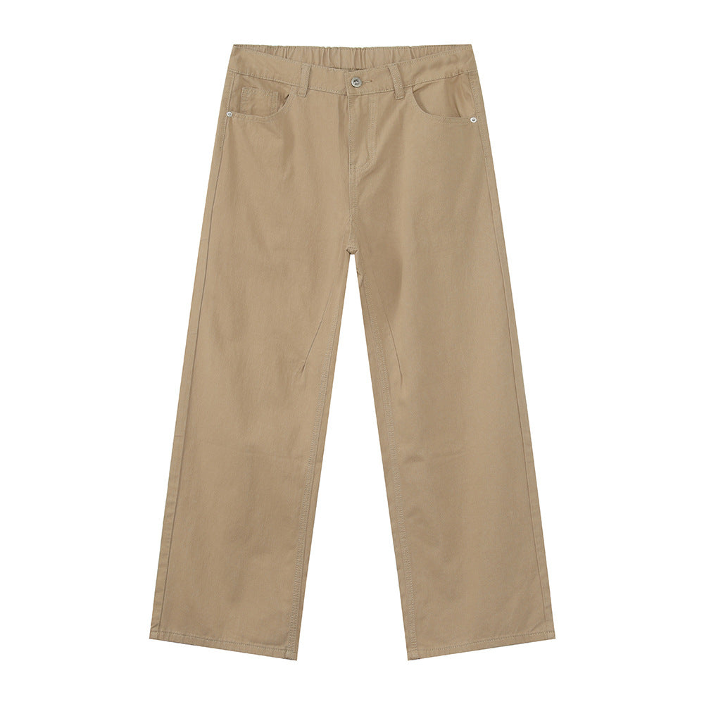 MTLCLOTHES Simple Casual Versatile Loose Washed Jeans