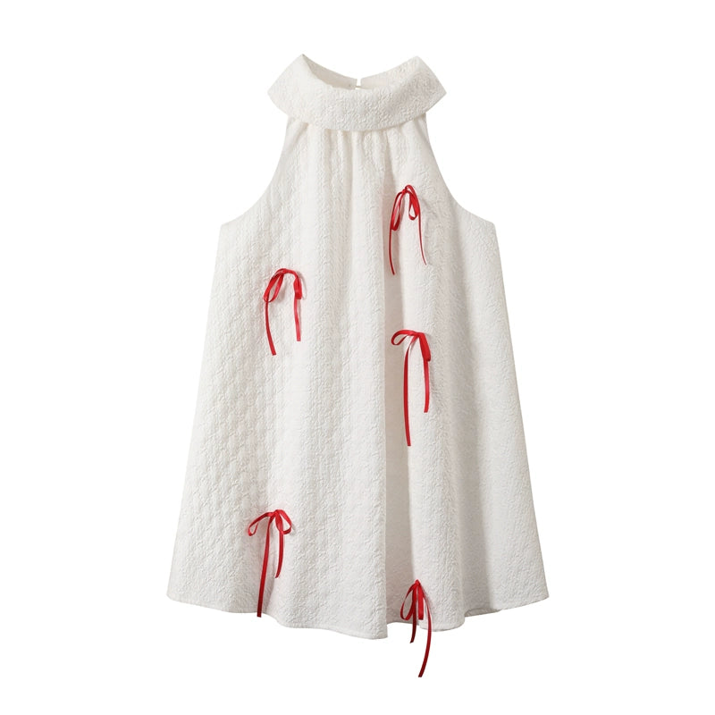 SASSY MOODY Three-dimensional Bow Dress