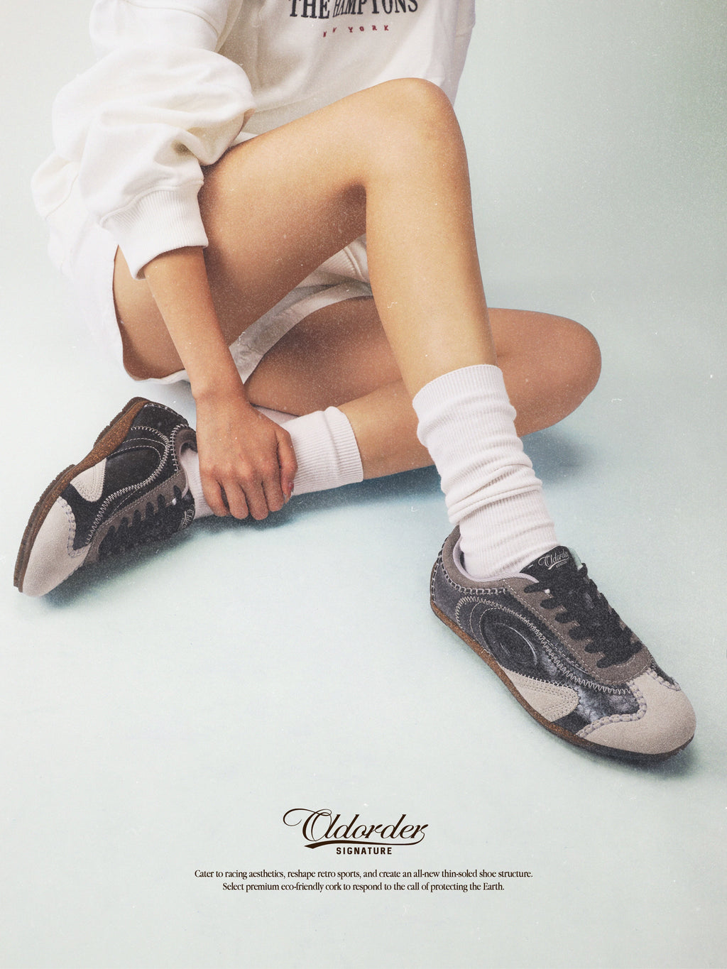 OLD ORDER Suede Lace-Up Trainer