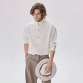 CHOR Stand Collar Long-Sleeve Shirt