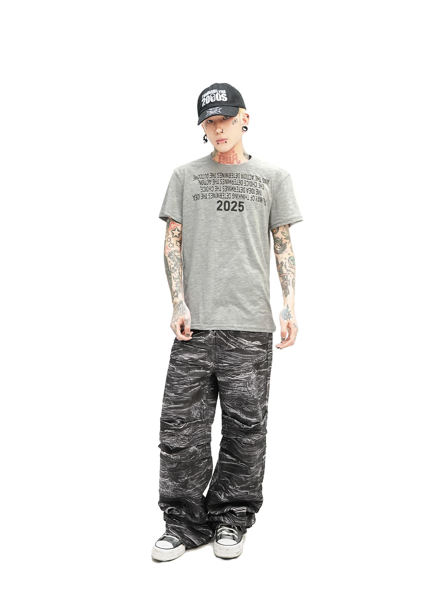 DETW Cotton Cool Slightly Transparent Slim Shoulder Tee